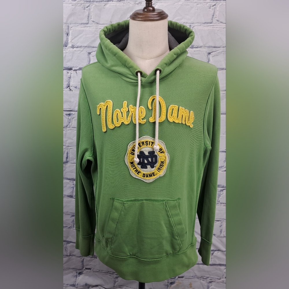 Campus Crew Men's Hoodie Sweater Notre Dame Vintage Y2K Football NCAA Medium